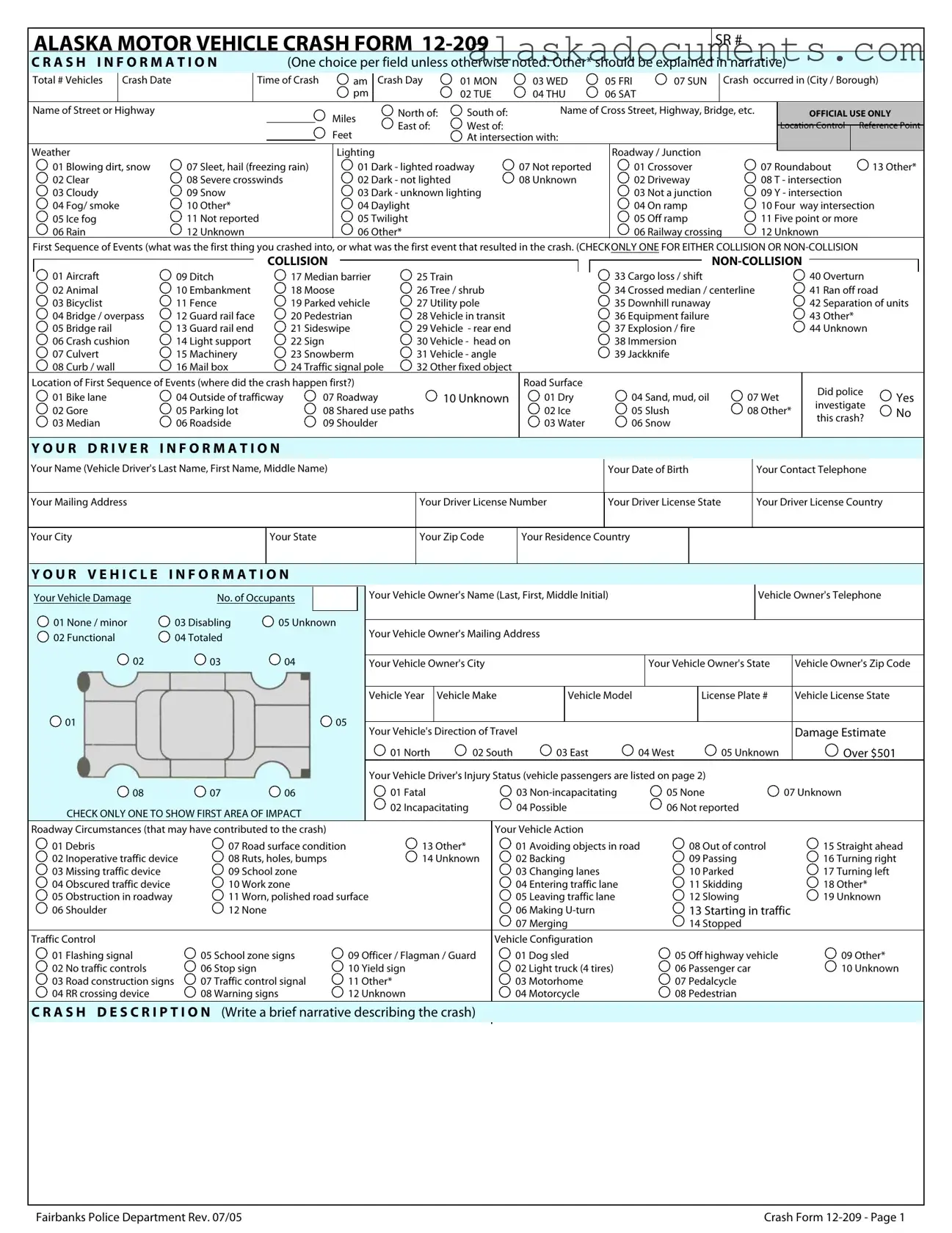 12 209 Alaska Form in PDF
