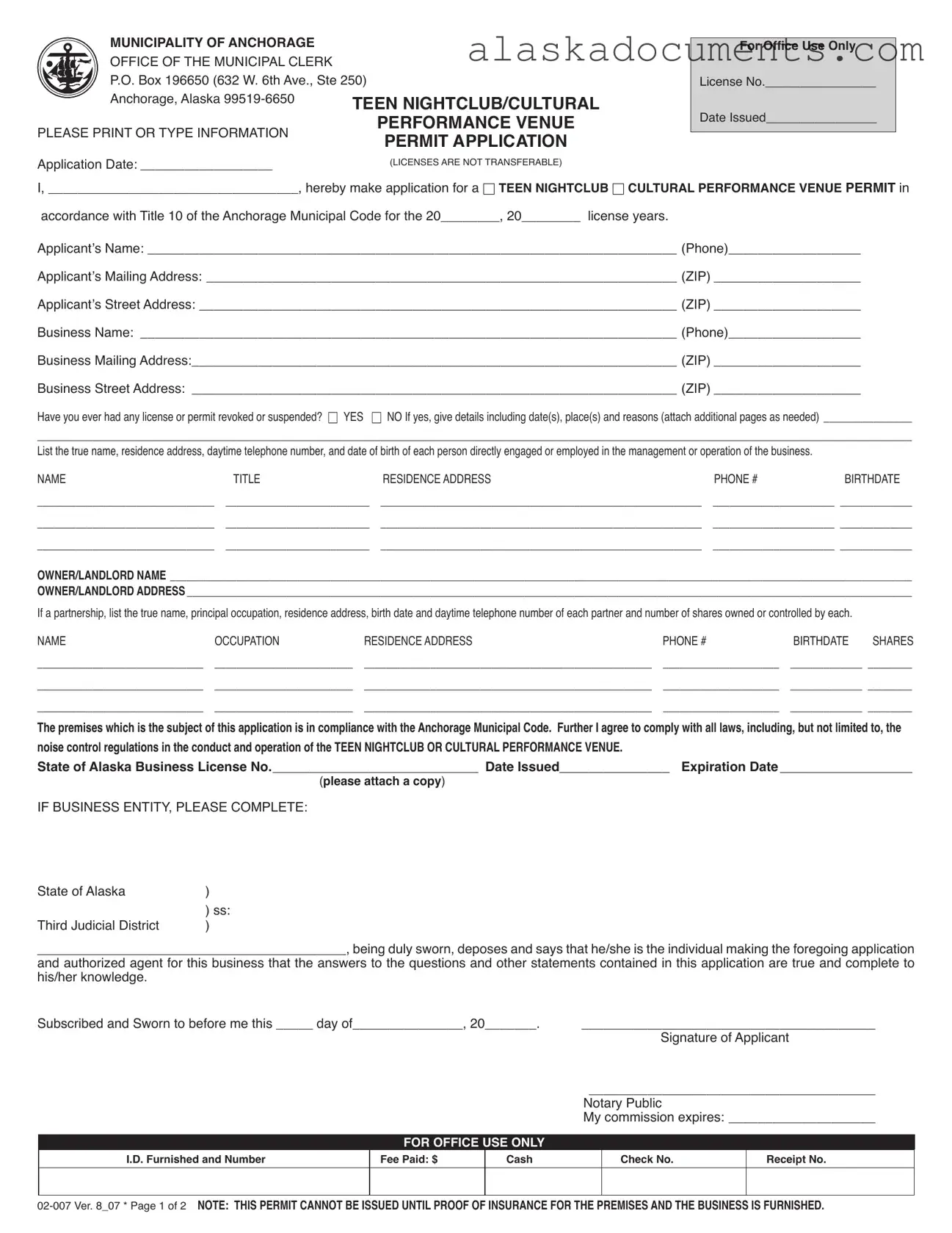 Alaska 02 007 Form in PDF