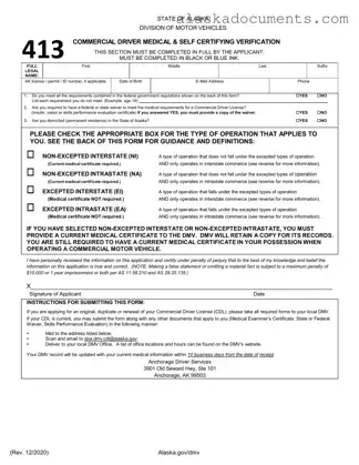 Alaska 413 Form in PDF